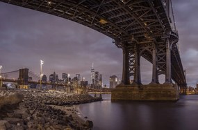 Poszter 86,4x56,8cm Manhattan híd és New York panoráma 2, Assaf Frank