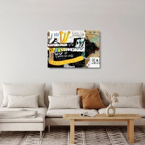 Festmény - Graffiti (üvegen) (70x50 cm)