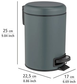 Acél pedálos szemetes 3 l Leman – Wenko