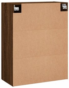 2 db barna tölgy színű faliszekrény 69,5 x 34 x 90 cm