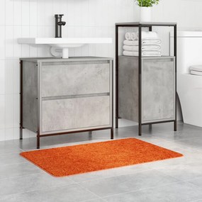 Fürdőszobai Szőnyeg Négyszögletes Narancs 60x90 cm Poliészter Csúszásmentes
