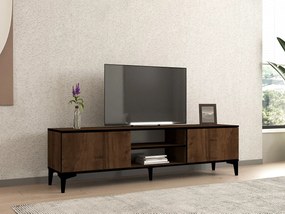 TV szekrény Erem - Walnut, Black