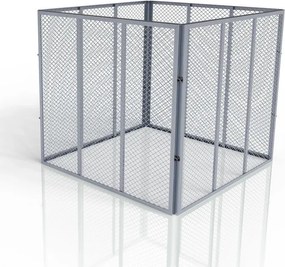 Juskys Fém komposztáló 450 l - ezüst