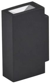 POLUX 319999 ORLEAN Modern Kültéri Fali Lámpa Fekete LED IP44