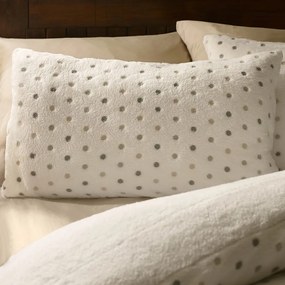 Krémszínű egyszemélyes mikroplüss ágyneműhuzat 135x200 cm Cosy Spot – Catherine Lansfield