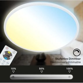 Briloner 7079-016 - SLIM LED 18W 230V 2700-6500K dimmelhető + távirányító