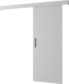 Tolóajtó, fehér/fehér/fekete, SALDOR 90 1