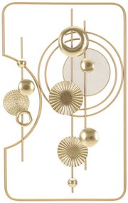 Vas fali panel arany 49,5x3,8x80cm