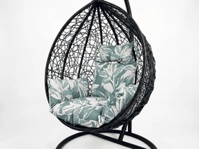 Párna függőszékhez KOKON, zöld-fehér