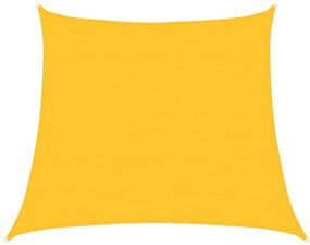 sárga trapéz alakú HDPE napvitorla 160 g/m² 4/5x4 m