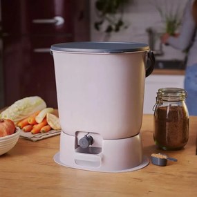 Bokashi Organko Essential Konyhai komposztáló - szürke (1 db vödör + 1kg starter)