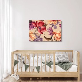 Kép - Vintage virágok (90x60 cm)