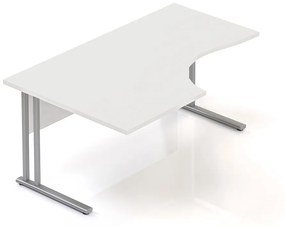 Ergonomikus asztal Visio 160 x 100 cm, bal, fehér
