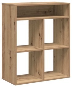 könyvszekrény kézműves tölgy 66x31x80 cm szerelt fa