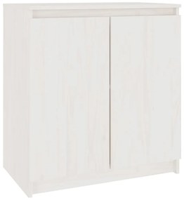 fehér tömör fenyőfa kisszekrény 60x36x65 cm