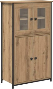 vidaXL Magasfiú Artisan tölgy 62 x 32 x 106,5 cm Faanyag