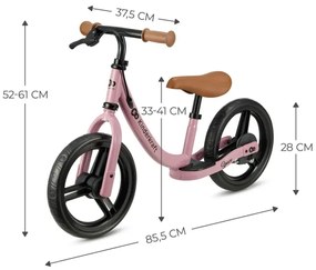 KINDERKRAFT - Tolós bicikli SPACE rózsaszín