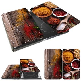 Edzett üveg tűzhely fedőlap szett 2 db-os 30x52 cm Spices – Wenko