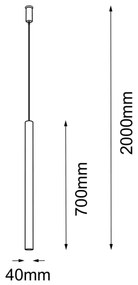 Amplex 8884 - Csillár zsinóron AKADI 1xGU10-MR11/15W/230V