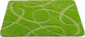 Fürdőszobaszőnyeg Csúszásgátló Puha Szőnyeg Zöld Kobe 50x80 cm