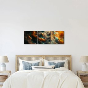 Kép - Arc az űrben (órával) (90x30 cm)