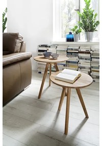 VEYLOR dohányzóasztal 2 darabos szett – tölgy