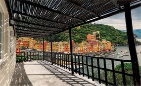 Fotótapéta Erkély Tenger Vinyl épületek 368x254 +ragasztó