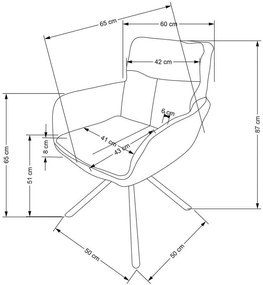 Leary étkezőszék, olajbogyó