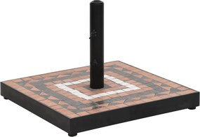 vidaXL terrakotta és fehér négyzet alakú napernyő talp 12 kg