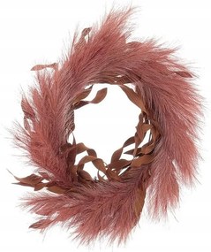 bizzotto Dekorációs koszorú Infinity karácsonyi 45 cm 0939421 piszkos rózsaszín