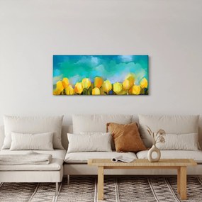 Sárga tulipán képe (120x50 cm)