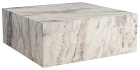 PRIZMA dohányzóasztal 35x90 cm, márványhatású dekor