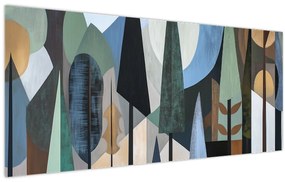 Kép - Természetes geometriai absztrakció II. (120x50 cm)