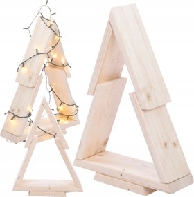 Fa álló karácsonyfa 43x30cm Összeszerelt Természetes öko dekoráció