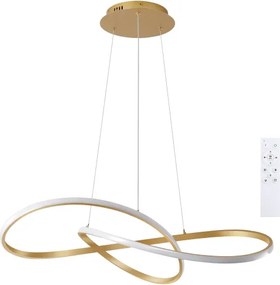 BRILAGI - LED dimmelhető kábeles csillár INFINITY LED/80W/230V 80x80 cm arany + távirányító