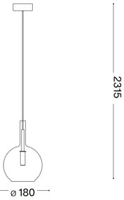 Ideal Lux - LED Csillár zsinóron EMPIRE 1xG9/3W/230V