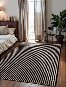 Fekete kézi szövésű juta szőnyeg 160x230 cm Harvest Ebony – Elle Decoration