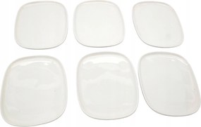 Alessi szett a Delta számára Sushi tányérok, fehér kerámia, 6 darabos (044207701)