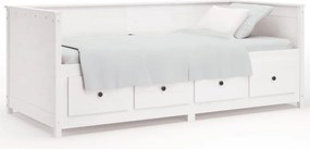 vidaXL fehér tömör fenyőfa kanapéágy matrac nélkül 80 x 200 cm