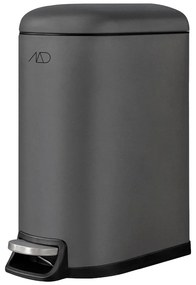 Sötétszürke fém pedálos szemetes 10 l Walther – Mette Ditmer Denmark