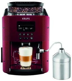 Krups - Automata kávéfőző tejtartóval ESSENTIAL 1450W/230V piros