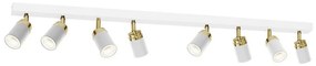 Spotlámpa RENO 8xGU10/8W/230V fehér/arany