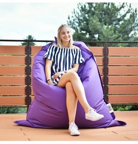 EMI lila nylon babzsákfotel