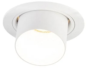 Modern beépíthető spotlámpa kerek fehér dönthető - Installa
