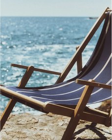 Kék tömörfa kerti napozóágy Vilara – Kave Home