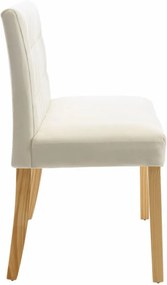 krémszínű bársony pad 140 cm