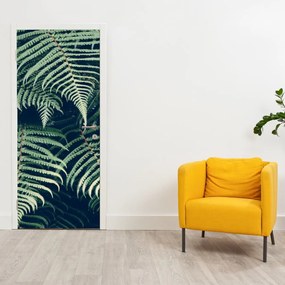 Fotótapéta ajtóra - Páfránylevél (95x205cm)