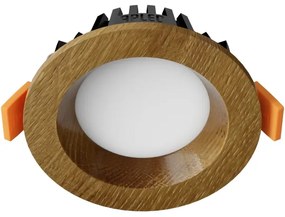 APLED - LED Lámpa RONDO WOODLINE LED/3W/230V 4000K átm. 9 cm tölgy tömör fa