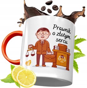 Narancssárga Bögre Ügyvédnek Ajándék fényképes nyomtatással