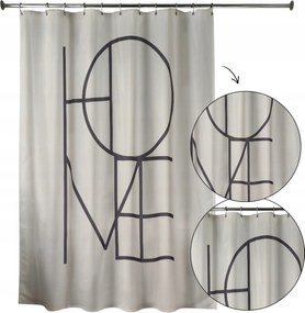 Zuhanyfüggöny 180x200 cm fürdőszobai kádhoz Bézs Vízálló